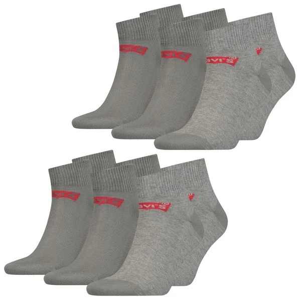 Levis Unisex Quarter Sportsocken Mid Cut Batwing Logo 6er 9er 12er Multipack 6 Levis Unisex Quarter Sportsocken Mid Cut Batwing Logo 6er 9er 12er Multipack – Bild 4