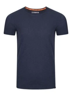 Riverso Herren Basic T-Shirt RIVJonas Regular Fit -Zoe Bekleidungsgeschäft 45158 RIV H16180Z20539ALD dark blue19400 front Kopie