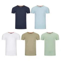 Riverso Herren Basic T-Shirt RIVJonas Regular Fit