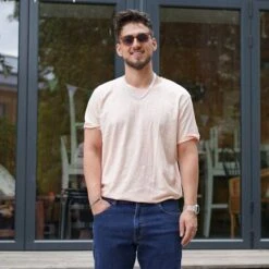 Riverso Herren Basic T-Shirt RIVMatteo Regular Fit -Zoe Bekleidungsgeschäft 45165 Close Up Riverso T Shirt quadratisch 1200 x 1200