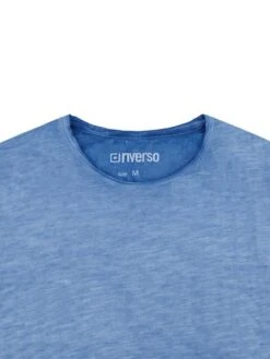 Riverso Herren Basic T-Shirt RIVMatteo Regular Fit -Zoe Bekleidungsgeschäft 45165 RIVMatteo H16410Z20711AJD 19300 middle blue soft ink blue detail