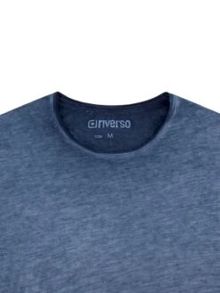 Riverso Herren Basic T-Shirt RIVMatteo Regular Fit -Zoe Bekleidungsgeschäft 45165 RIVMatteo H16410Z20711AJD 19400 dark blue detail