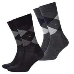 Burlington Herren Socken Edinburgh 2er 3er 4er Multipack -Zoe Bekleidungsgeschäft 45220 21182 BlackundRock Limelight 3194 2er