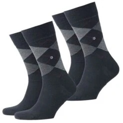 Burlington Herren Socken Edinburgh 2er 3er 4er Multipack -Zoe Bekleidungsgeschäft 45220 21182 Dark Navy 6377 2er