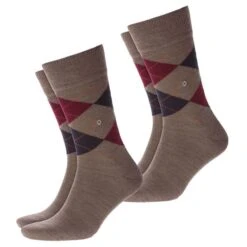 Burlington Herren Socken Edinburgh 2er 3er 4er Multipack -Zoe Bekleidungsgeschäft 45220 21182 Pebble 5817 2er
