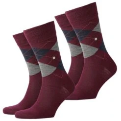 Burlington Herren Socken Edinburgh 2er 3er 4er Multipack -Zoe Bekleidungsgeschäft 45220 21182 Rose Orange 8104 2er