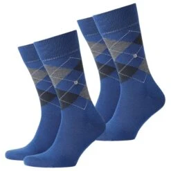 Burlington Herren Socken Edinburgh 2er 3er 4er Multipack -Zoe Bekleidungsgeschäft 45220 21182 Royal Blue 6051 2er