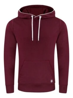 Riverso Herren Kapuzenpullover RIVEnno Regular Fit -Zoe Bekleidungsgeschäft 45888 H10014T21302AJD 15400 port red front