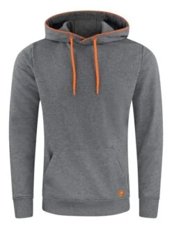Riverso Herren Kapuzenpullover RIVEnno Regular Fit -Zoe Bekleidungsgeschäft 45888 H10014T21302AJD 23300 grey orange2 front