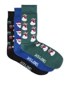 Jack &amp; Jones Herren Socken JACMANOSO SOCK GIFTBOX 3er Pack