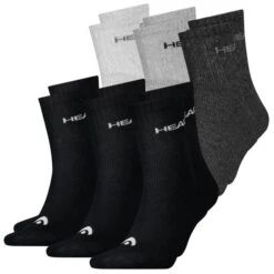 HEAD Unisex Sportsocken Short Crew 6er 9er 12er Multipack 25 HEAD Unisex Sportsocken Short Crew 6er 9er 12er Multipack -Zoe Bekleidungsgeschäft 46036 701213457 BlackundGrey combo 001 6er