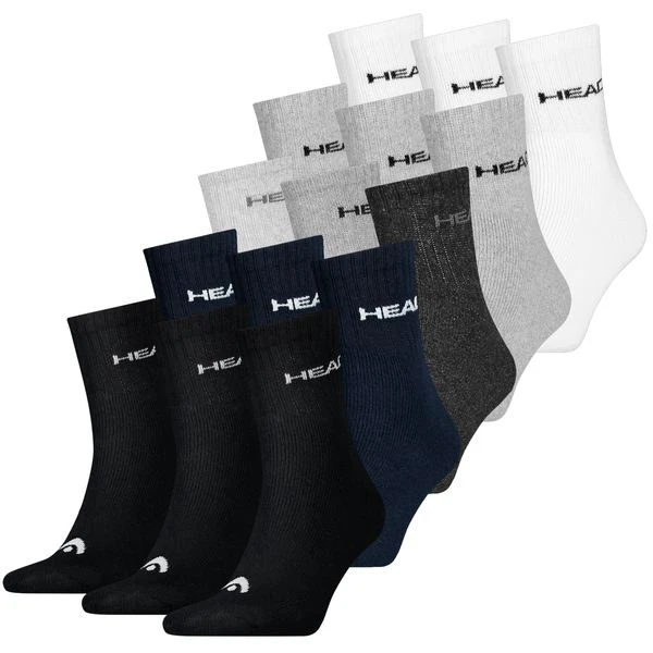 HEAD Unisex Sportsocken Short Crew 6er 9er 12er Multipack 3 HEAD Unisex Sportsocken Short Crew 6er 9er 12er Multipack