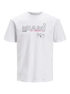 Jack &amp; Jones Herren Rundhals T-Shirt JCOSTAYCATION - Loose Fit