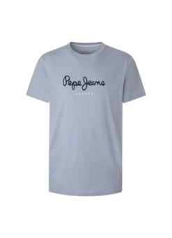 Pepe Jeans Herren Rundhals T-Shirt EGGO N - Regular Fit -Zoe Bekleidungsgeschäft 46204 46204 PM508208 504 Bleach Blue
