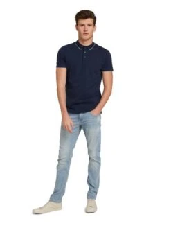 Tom Tailor Denim Herren Poloshirt TIPPING - Regular Fit -Zoe Bekleidungsgeschäft 46662 Denim Tom Ta 206 10668 1030720 2