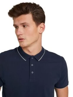 Tom Tailor Denim Herren Poloshirt TIPPING - Regular Fit -Zoe Bekleidungsgeschäft 46662 Denim Tom Ta 206 10668 1030720 4
