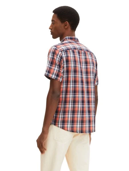 Tom Tailor Herren Kurzarm Hemd CHECKED - Regular Fit 4 Tom Tailor Herren Kurzarm Hemd CHECKED - Regular Fit – Bild 2
