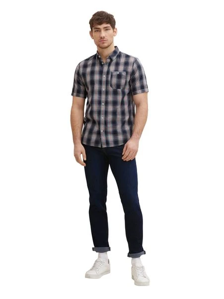 Tom Tailor Herren Kurzarm Hemd CHECKED - Regular Fit 6 Tom Tailor Herren Kurzarm Hemd CHECKED - Regular Fit – Bild 4