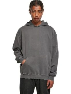 Urban Classics Herren Hoodie Kapuzenpullover DISTRESSED Relaxed Fit -Zoe Bekleidungsgeschäft 46940 URBAN CLASSI 02457 TB4924 02457 0042 1