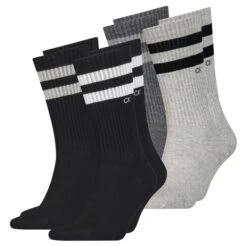 Calvin Klein Herren Socken STRIPES 4er, 6er, 8er Pack -Zoe Bekleidungsgeschäft 46999 46846 Black 2er Grey 2er
