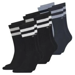 Calvin Klein Herren Socken STRIPES 4er, 6er, 8er Pack -Zoe Bekleidungsgeschäft 46999 46846 Black 4er Blue 2er
