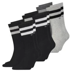 Calvin Klein Herren Socken STRIPES 4er, 6er, 8er Pack -Zoe Bekleidungsgeschäft 46999 46846 Black 4er Grey 2er