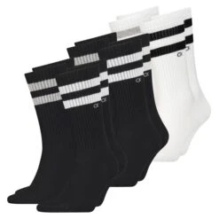 Calvin Klein Herren Socken STRIPES 4er, 6er, 8er Pack -Zoe Bekleidungsgeschäft 46999 46846 Black 4er White 2er