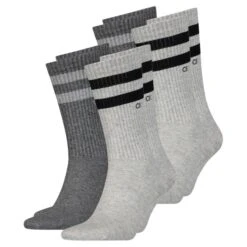 Calvin Klein Herren Socken STRIPES 4er, 6er, 8er Pack -Zoe Bekleidungsgeschäft 46999 46846 Grey 4er