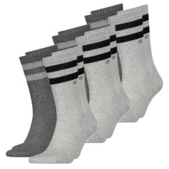 Calvin Klein Herren Socken STRIPES 4er, 6er, 8er Pack -Zoe Bekleidungsgeschäft 46999 46846 Grey 6er