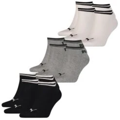 Puma Unisex Herren Damen Sneaker HERITAGE Schwarz Weiß Grau 75% Baumwolle 8er Pack