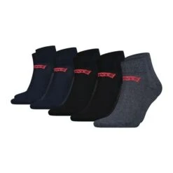 Levis Unisex Quarter Sportsocken MID CUT BATWING LOGO ECOM 5er Pack 13 Levis Unisex Quarter Sportsocken MID CUT BATWING LOGO ECOM 5er Pack -Zoe Bekleidungsgeschäft 47118 47118 5er Blau Schwarz Grau