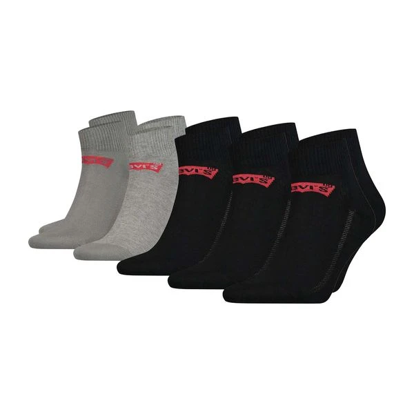 Levis Unisex Quarter Sportsocken MID CUT BATWING LOGO ECOM 5er Pack 8 Levis Unisex Quarter Sportsocken MID CUT BATWING LOGO ECOM 5er Pack – Bild 6