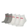 Levis Unisex Quarter Sportsocken MID CUT BATWING LOGO ECOM 5er Pack -Zoe Bekleidungsgeschäft 47118 701222171 001 1
