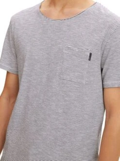 Tom Tailor Denim Herren T-Shirt STRIPE - Regular Fit -Zoe Bekleidungsgeschäft 47122 Denim Tom Ta 206 16388 1031175 4 1 1 1