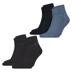 Calvin Klein Herren Quarter Socken 4er, 6er, 8er Pack -Zoe Bekleidungsgeschäft 47307 46343 4er Schwarz Dunkelblau Blau