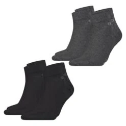 Calvin Klein Herren Quarter Socken 4er, 6er, 8er Pack -Zoe Bekleidungsgeschäft 47307 46343 4er Schwarz Grau
