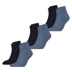 Calvin Klein Herren Quarter Socken 4er, 6er, 8er Pack -Zoe Bekleidungsgeschäft 47307 46343 6er Dunkelblau Blau