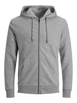 Jack &amp; Jones Herren Hoodie Kapuzenpullover JJEBASIC ZIP - Regular Fit Plussize -Zoe Bekleidungsgeschäft 47689 jj 3570101 front 1