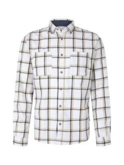 Tom Tailor Herren Langarm Hemd FLANELL CHECKED - Regular Fit