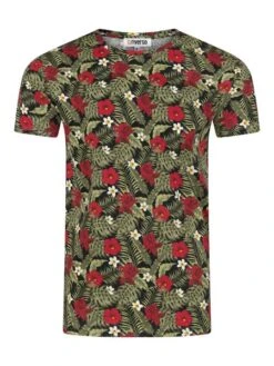 Riverso Herren Rundhals T-Shirt RIVBill Regular Fit -Zoe Bekleidungsgeschäft 48473 01 RIVBill H12021R22449AJD tropical black Front