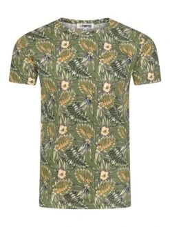 Riverso Herren Rundhals T-Shirt RIVBill Regular Fit -Zoe Bekleidungsgeschäft 48473 01 RIVBill H12021R22449AJD tropical ivy olive Front