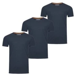 Riverso Herren Basic T-Shirt RIVLenny Regular Fit 3er Pack -Zoe Bekleidungsgeschäft 48661 01 RIVLenny Muktipack 3 3XNavy