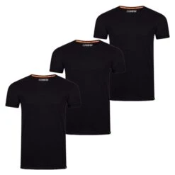Riverso Herren Basic T-Shirt RIVLenny Regular Fit 3er Pack -Zoe Bekleidungsgeschäft 48661 01 RIVLenny Multipack 2 3XBlack